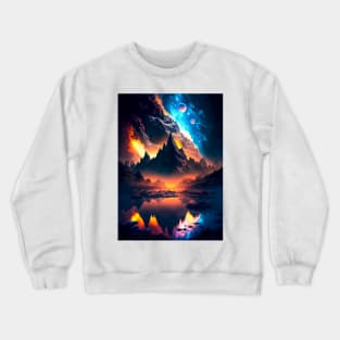 Mystical Universe: Chaotic Beauty Crewneck Sweatshirt